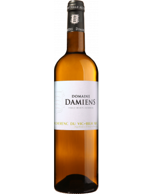 Bouteille de blanc sec du domaine Damiens