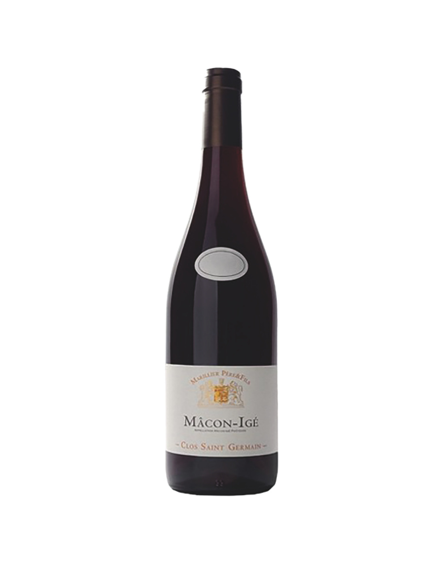 Bouteille de Clos Saint-Germain - Marillier Père & Fils, vin rouge AOP Mâcon-Igé, 75 cl.