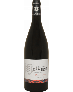 Bouteille de Saint Jean - Domaine Damiens, vin rouge bio aux arômes de fruits mûrs et d’épices, 75 cl.