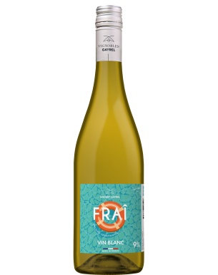 Bouteille FRAÎ Blanc vin blanc pétillant faible en alcool 75cl