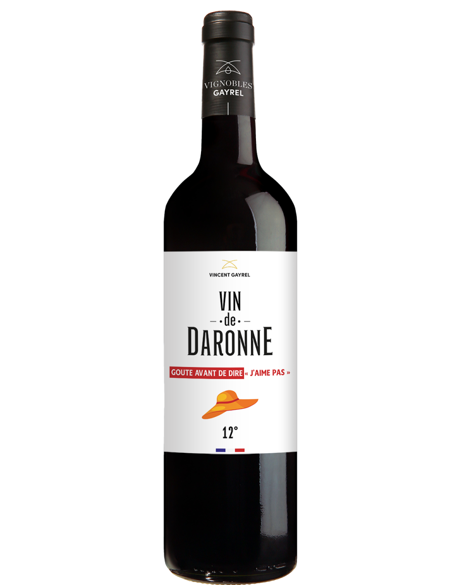 Bouteille Vin de Daronne Malbec rouge Vin de France Vincent Gayrel