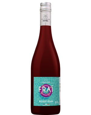 Bouteille de vin léger rouge FRAÎ - Vin low alcool