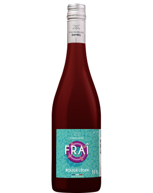 Bouteille de vin léger rouge FRAÎ - Vin low alcool