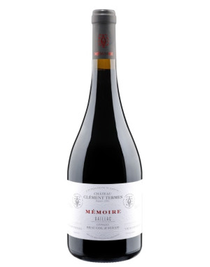 Bouteille de vin rouge Gaillac Mémoire du Château Clément Termes