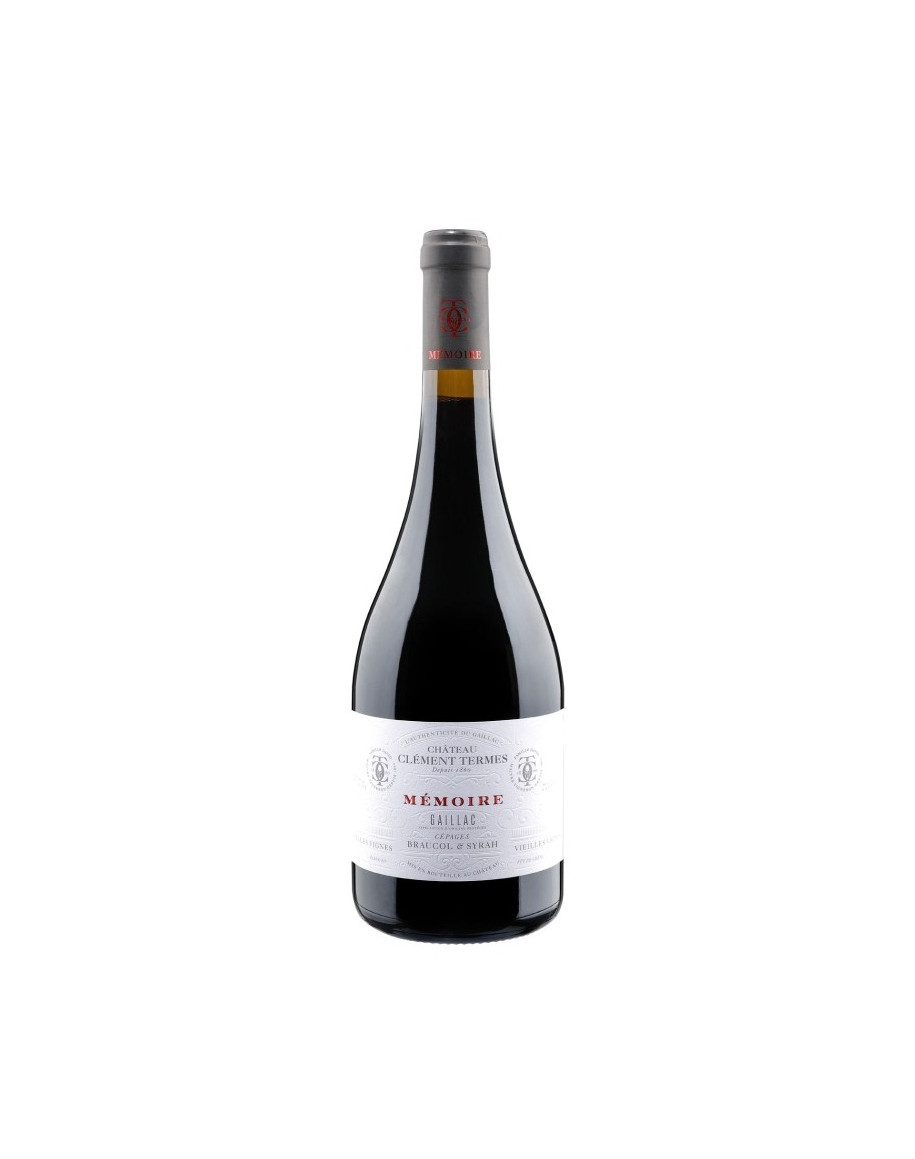 Bouteille de vin rouge Gaillac Mémoire du Château Clément Termes