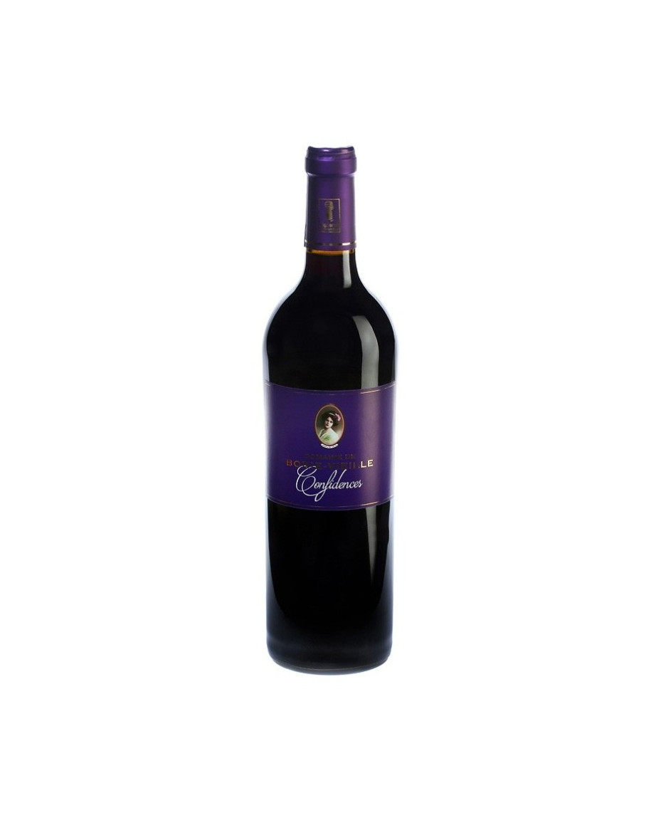 Bouteille de Confidences Rouge – vin rouge AOP Gaillac 100 % Prunelard – Domaine Borie Vieille