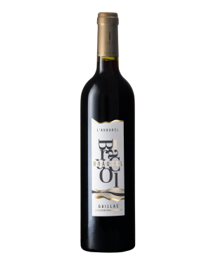 Bouteille de vin rouge Gaillac 100 % Braucol – L’Aubarèl 2023 – Domaine Laubarel