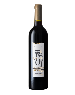 Bouteille de vin rouge Gaillac 100 % Braucol – L’Aubarèl 2023 – Domaine Laubarel