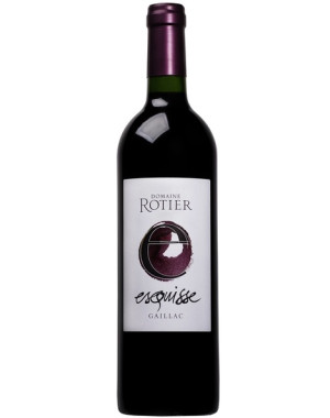 Bouteille de vin rouge fruité Esquisse 2023 du Domaine Rotier à Gaillac