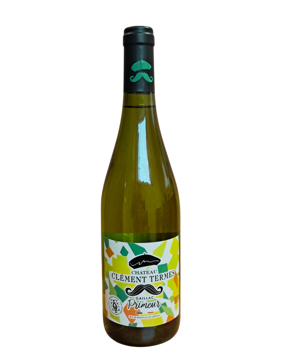 Bouteille de Gaillac Primeur Blanc Château Clément Termes – Vin blanc primeur frais et fruité