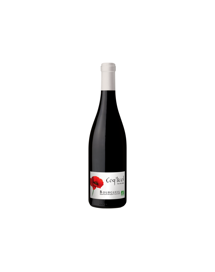 Bouteille de Bourgueil Coq Licot – vin rouge de Loire