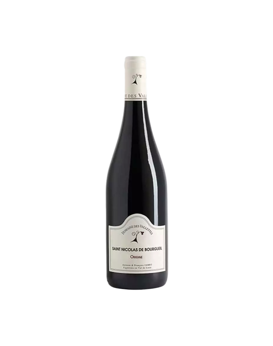 Bouteille de Saint-Nicolas-de-Bourgueil Origine Domaine des Vallettes rouge 75cl