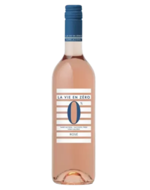 Bouteille de vin 75cl - la vie en zéro - Rosé sans Alcool
