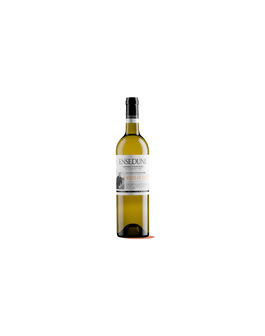 Bouteille de vin blanc Ensedune Muscat Sec Coteaux d'Ensérune