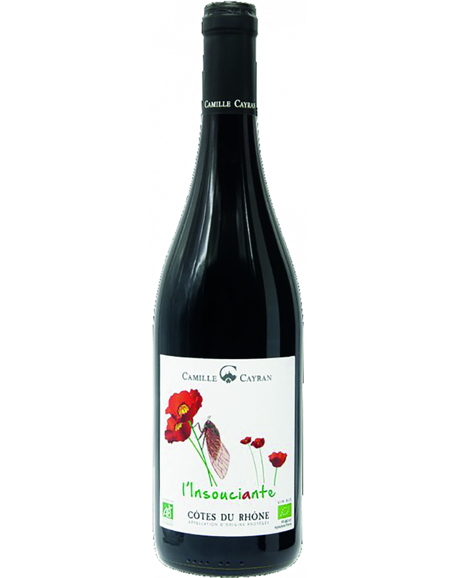 Bouteille de la cuvée l'Insouciante du domaine Camille Cayran