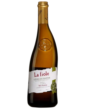 Bouteille de vin blanc La Fiole Côtes du Rhône