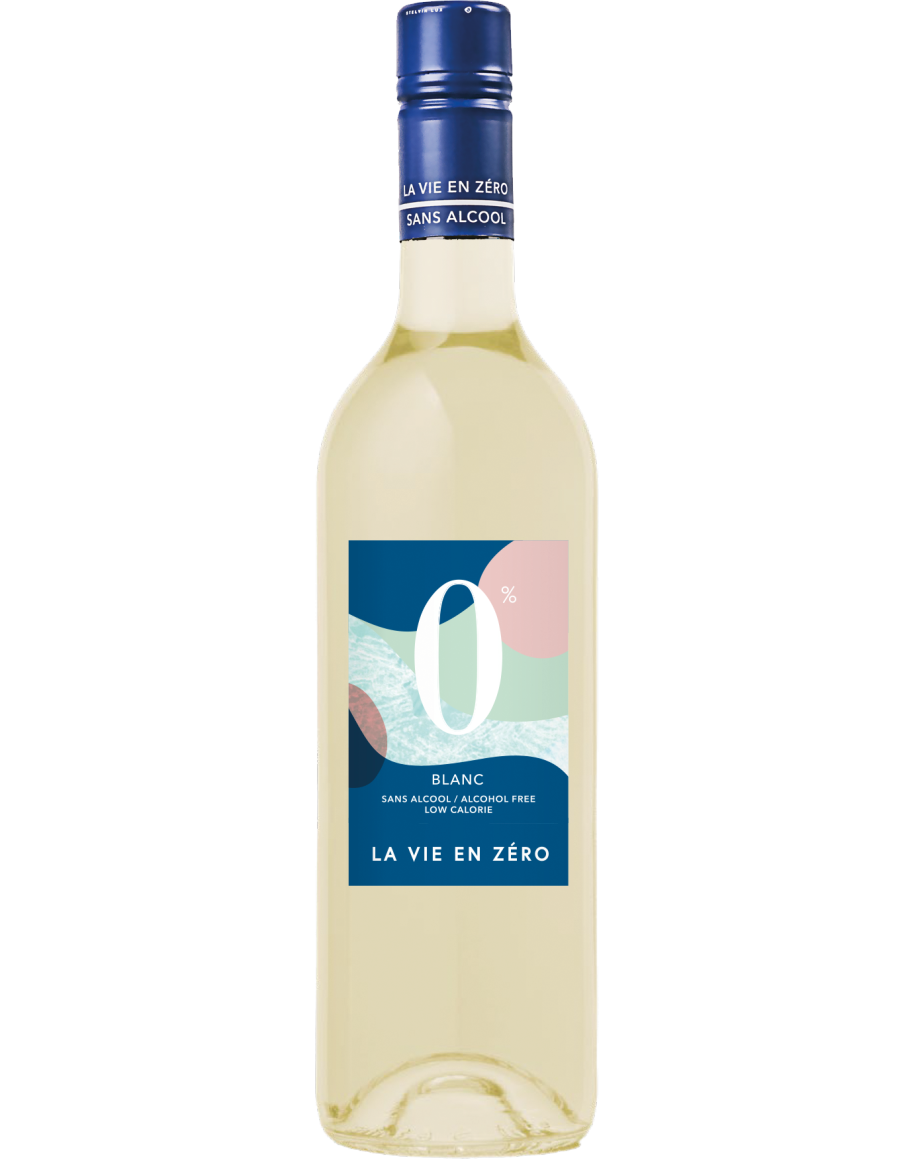 Bouteille de La Vie en Zéro - Blanc Sans Alcool 75cL