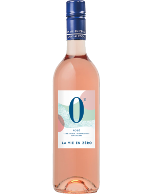 Bouteille de La Vie en Zéro - Rosé Sans Alcool 75cL
