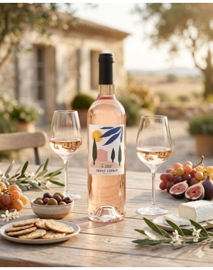 Bouteille Le Petit Saint-Esprit Rosé IGP Méditerranée bio lifestyle apéro forever
