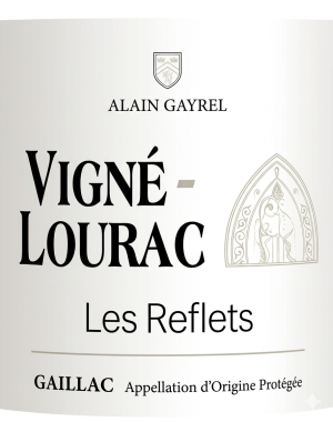 Etiquette Face d'une bouteille des Reflets de Vigné Lourac - Rosé AOP Gaillac