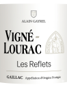 Etiquette Face d'une bouteille des Reflets de Vigné Lourac - Rosé AOP Gaillac