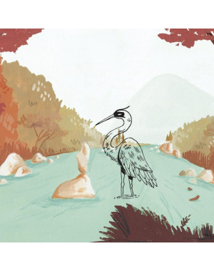 Illustration de l'etiquette de la bouteille de biere cabane