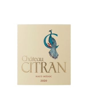 Bouteille Château Citran 2020 vin rouge Haut-Médoc Etiquette Face