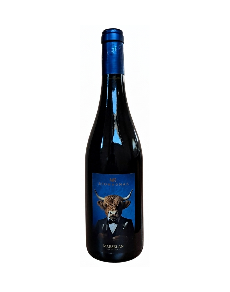 Bouteille de vin rouge Roumagnac Marselan Vin de France