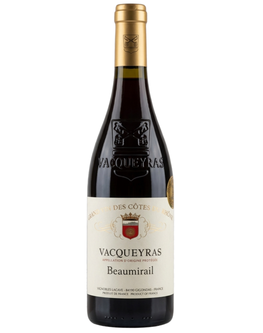 Bouteille de Beaumirail, Vacqueyras rouge de Gigondas LaCave