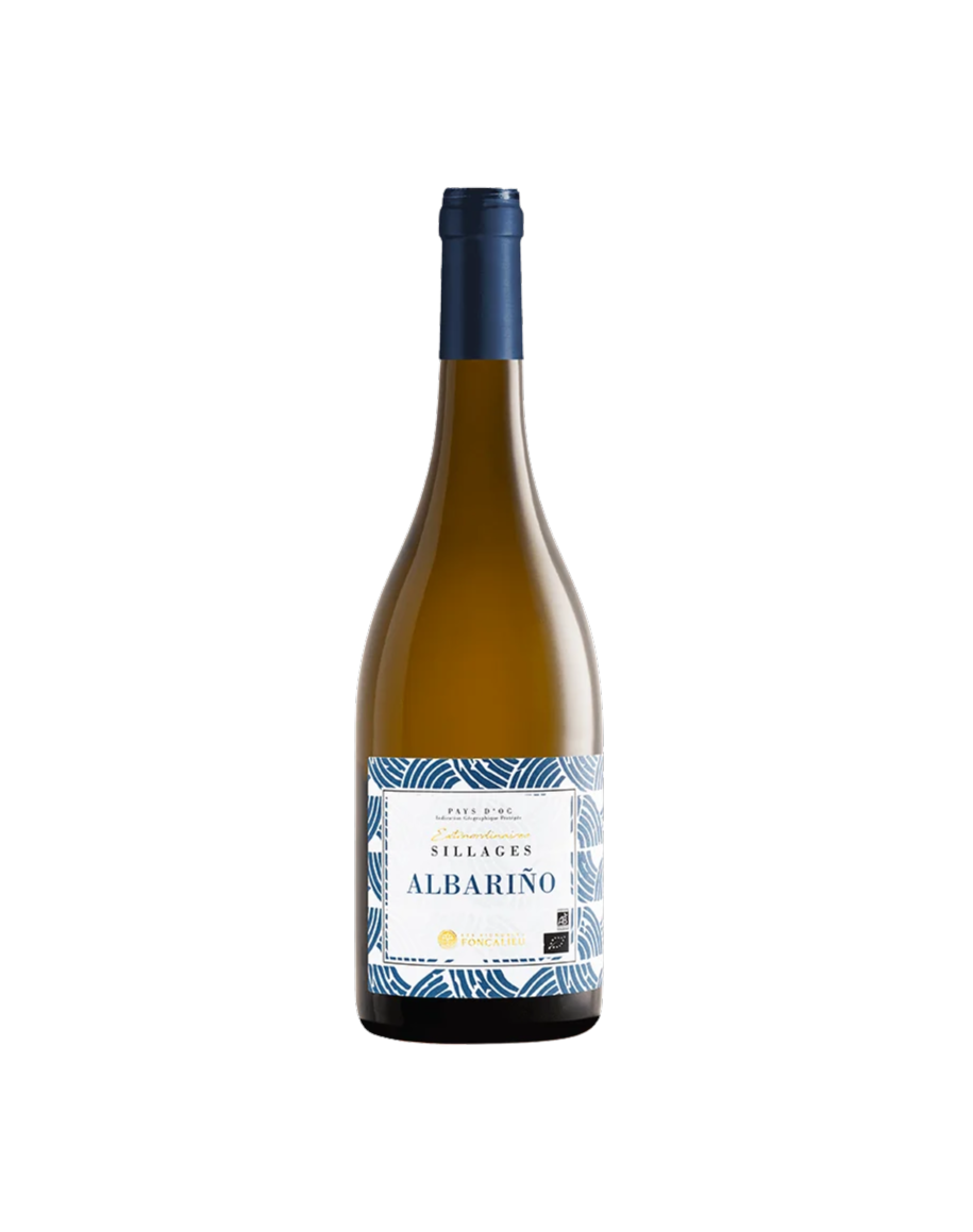 Bouteille Sillages Albariño blanc IGP Pays d'Oc Vignobles Foncalieu