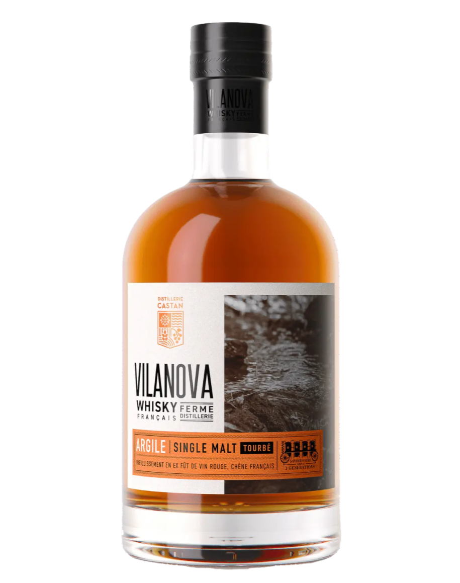 Whisky Vilanova Argile Single Malt tourbé 46% 70 cl