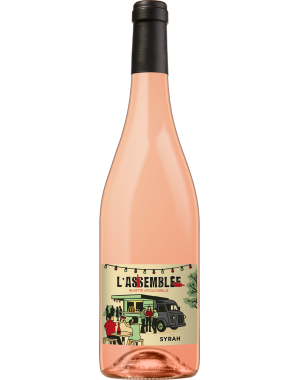 Bouteille L’Assemblée Syrah 2025 vin rosé pour l’apéritif