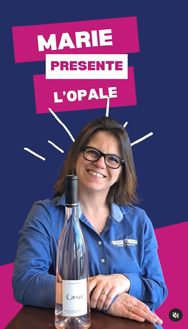 Marie présente le vin rosé Opale Côte de provence