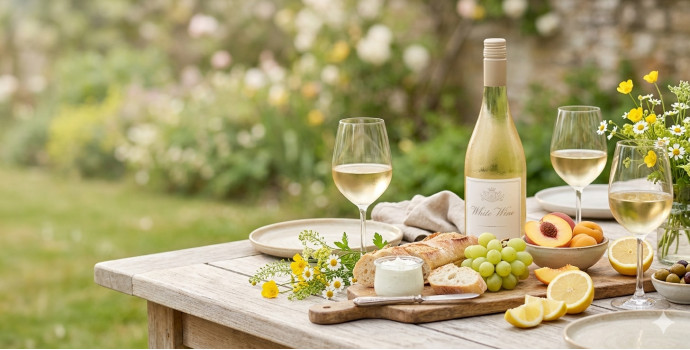 Vin blanc de printemps : frais, fruité et facile à choisir